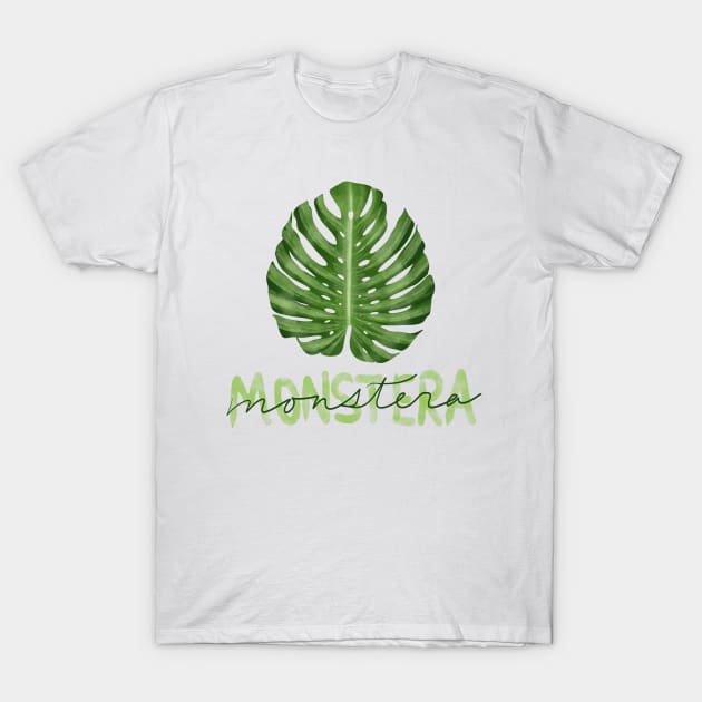 Monstera Deliciosa T-Shirt by Kinda Kels